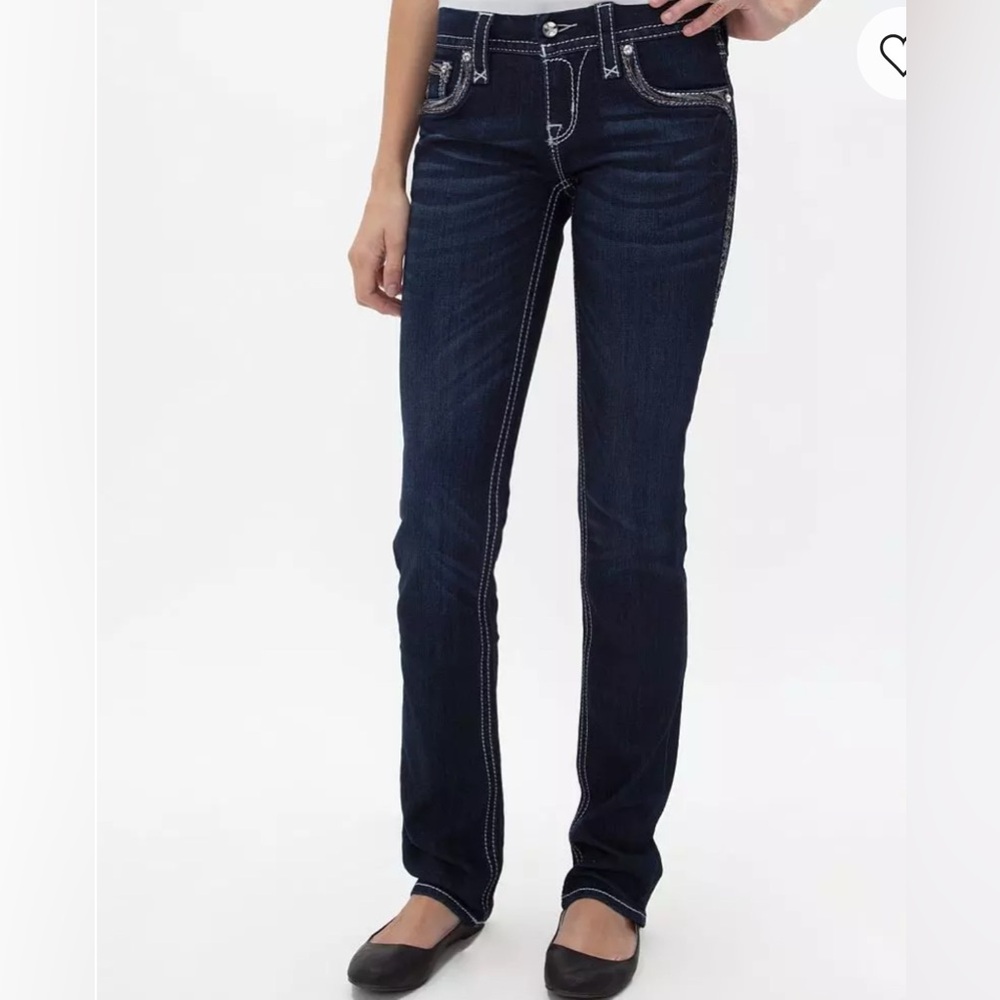 Rock revival straight jeans size 24 long  new